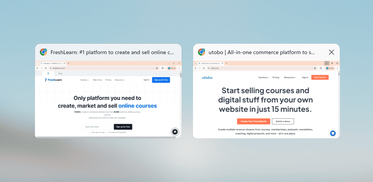 FreshLearn vs utobo: Which Platform is Best for Your Online Courses?