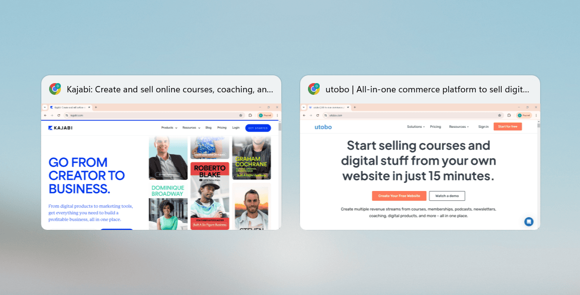 Kajabi vs utobo: Which Platform is Best for Your Online Courses?