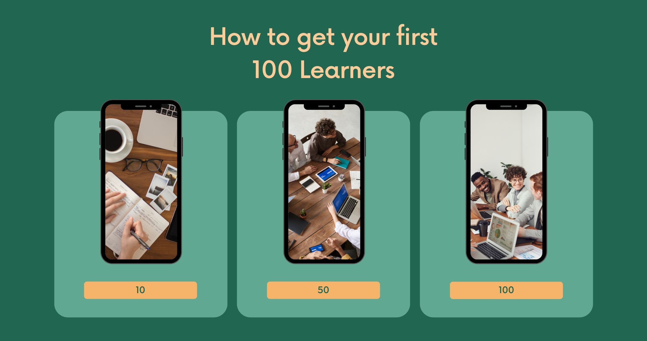 How to get your first 100 Learners