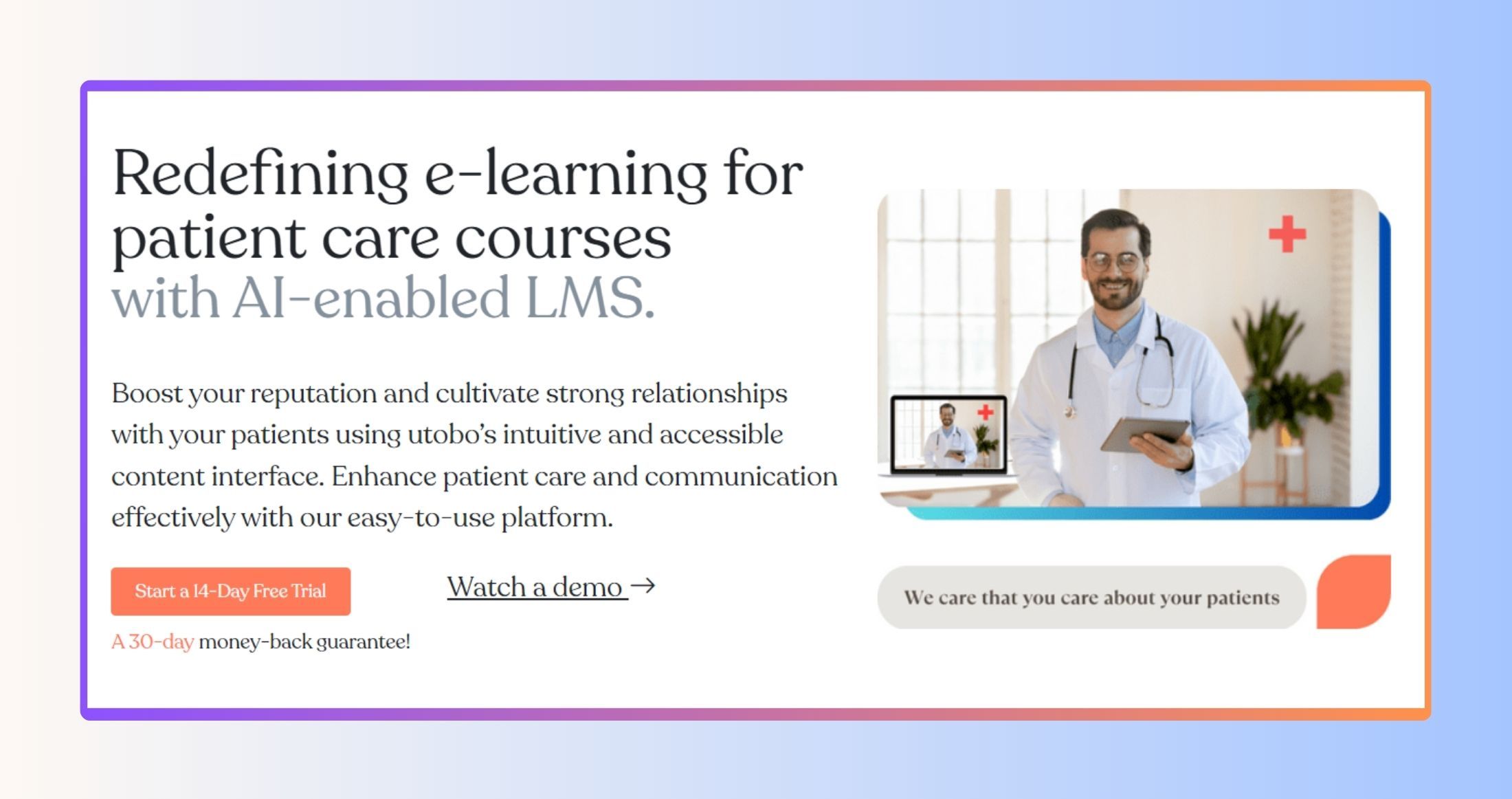 Redefining E-Learning for Patient Care Courses with AI-Enabled LMS