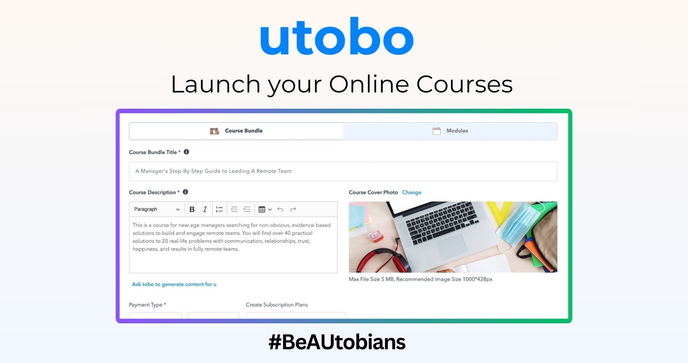 utobo Empowers Creators, Coaches, Consultants, and Motivators
