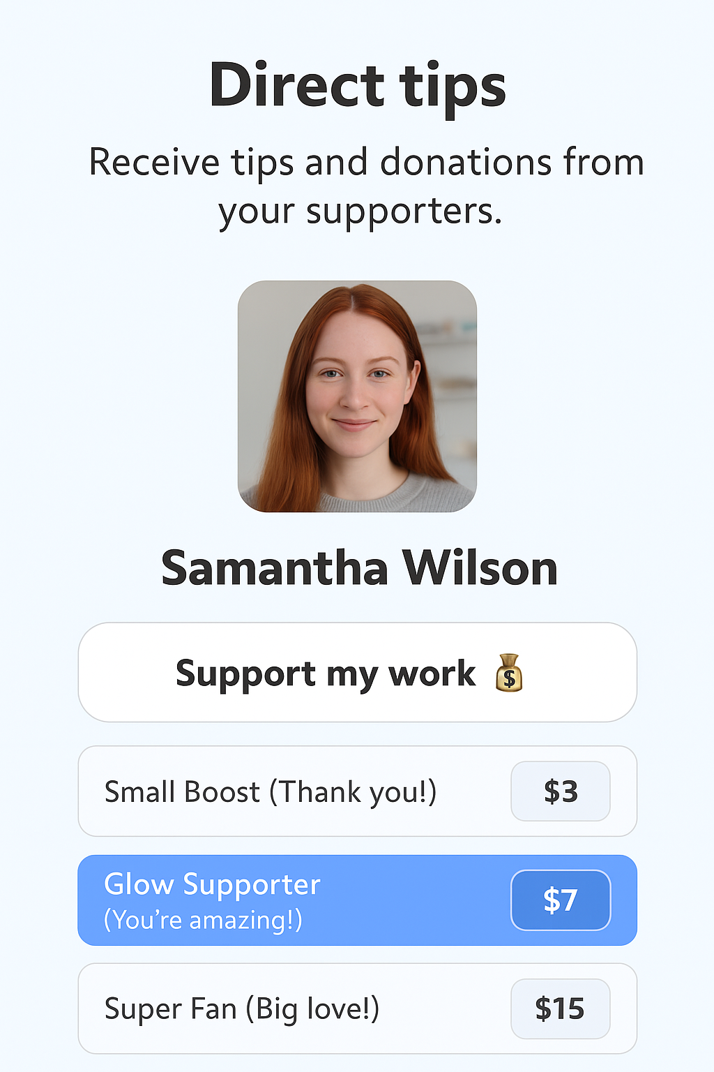 Event carousels feature