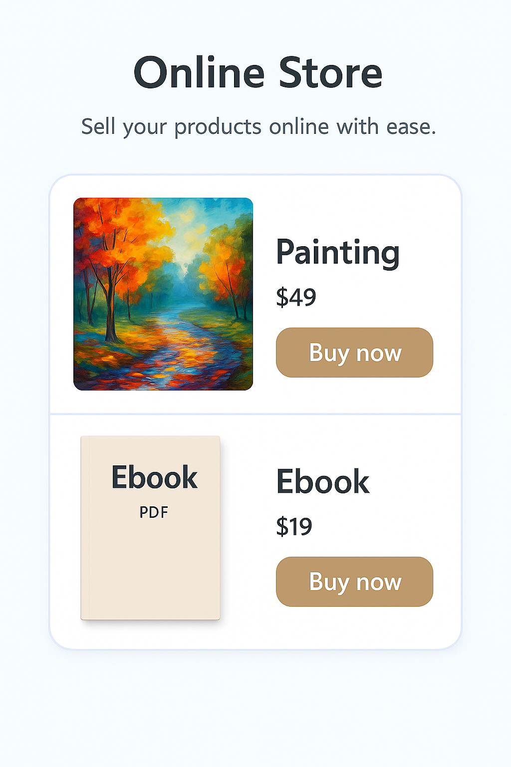 Event carousels feature
