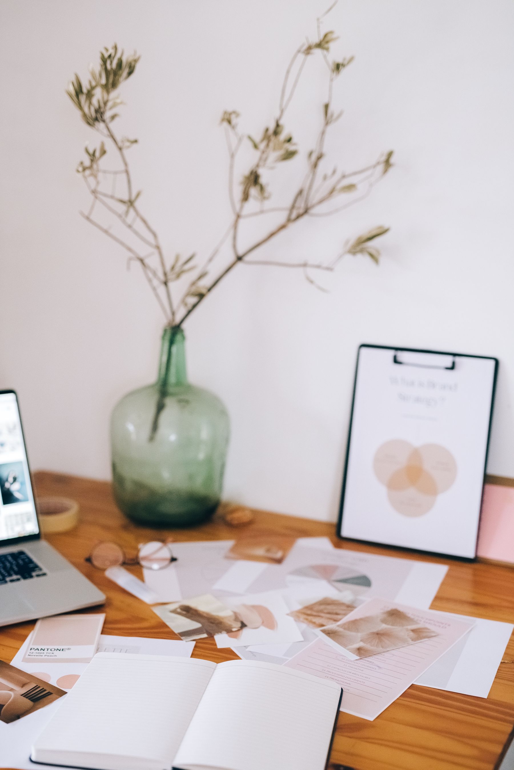 A creative business workspace ready for the next project